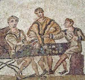 Romains jouant aux dés