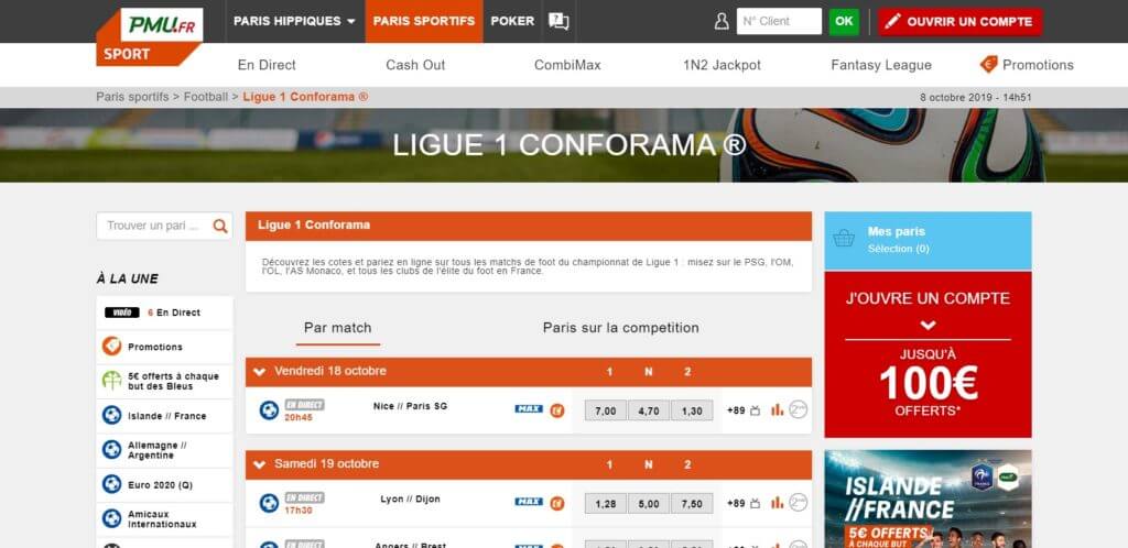 Parier sur la Ligue 1