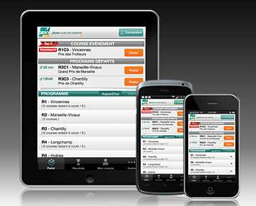 Genybet : courses sur mobile