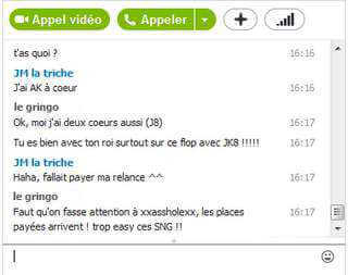 Tricher par Skype