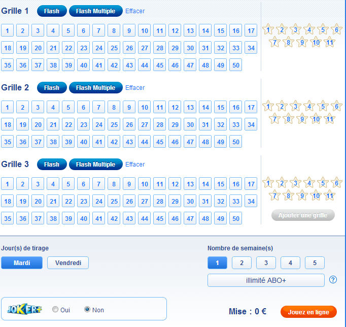 Abonnement euromillions