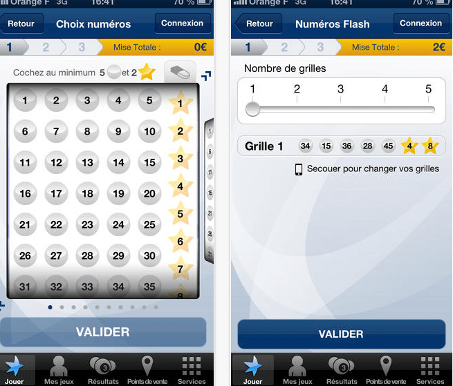 Application de la FDJ