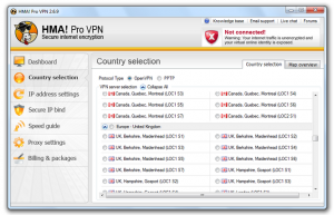 Logiciel VPN HMA!