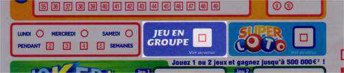 Option jeu en groupe Loto