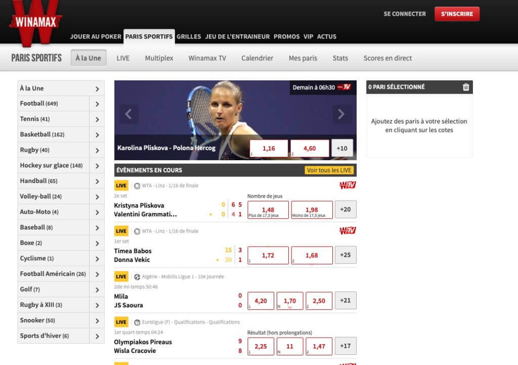 Winamax est l'un des meilleurs opérateurs de pronos du marché français Winamax meilleurs sites de paris sportifs