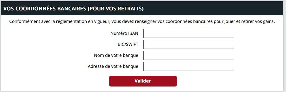 Ajouter des coordonnées bancaires sur ZEbet pour faire un virement