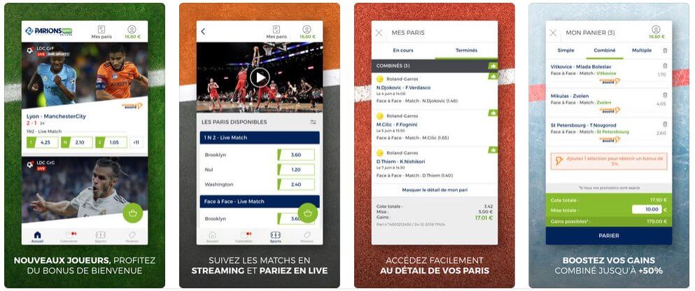 Test de l'application ParionsSport