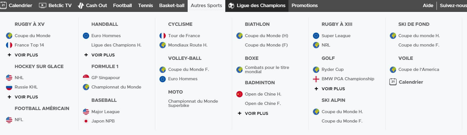 Comparatif bookmakers