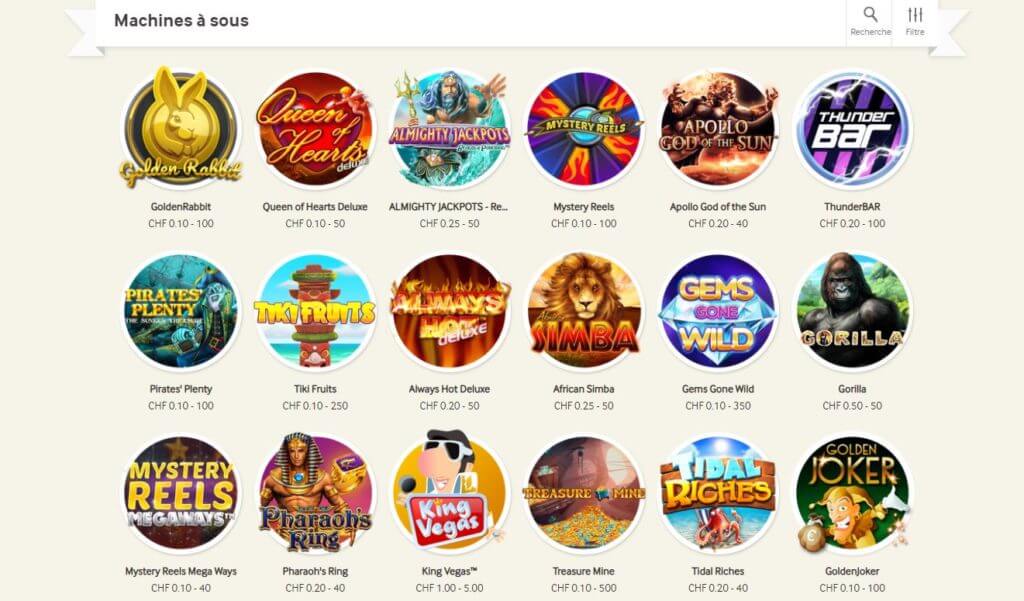 mycasino machines à sous