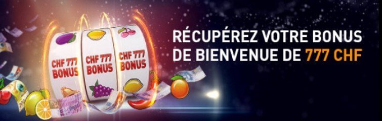 Bonus premier dépôt Casino777 Bonus Casino777