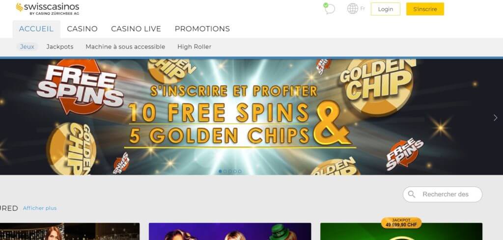 Code promo SwissCasinos