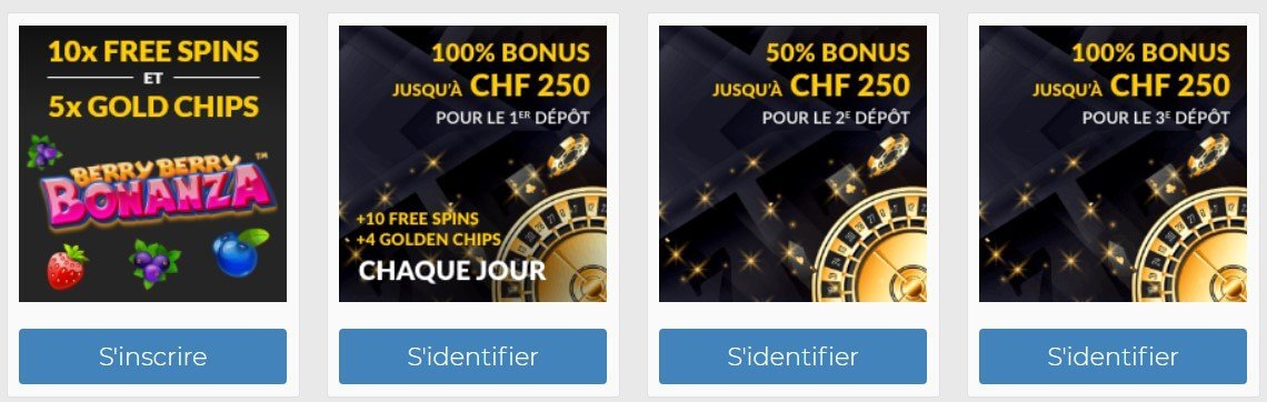 Bonus SwissCasinos