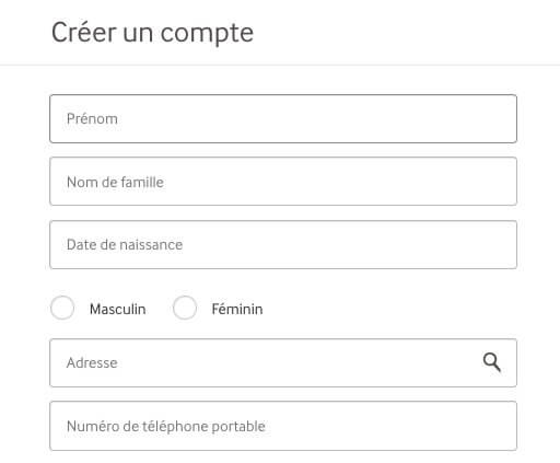 Inscription sur Mycasino