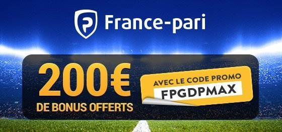 Code promo France Pari 2021  250€ avec "FPGDPMAX"
