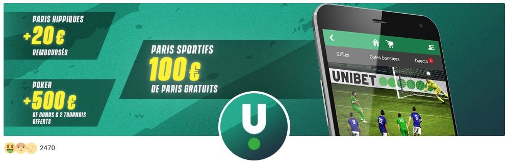 bonus unibet Bonus à l'inscription Unibet sport