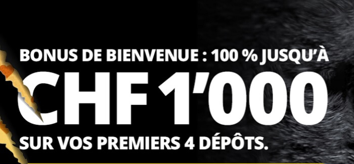 Swiss4Win bonus de bienvenue