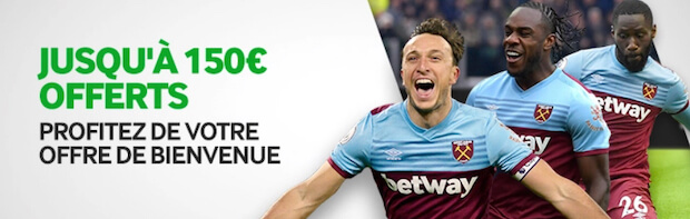 Bonus inscription Betway