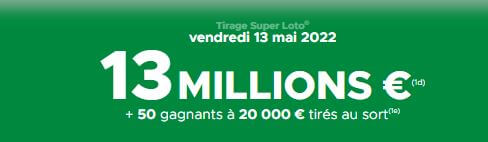 vendredi 13 super loto loto vendredi 13 mai
