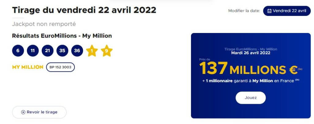 résultats euromillions