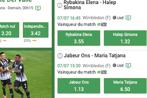 Cotes Unibet