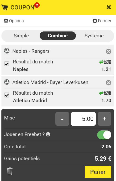 Freebet Unibet