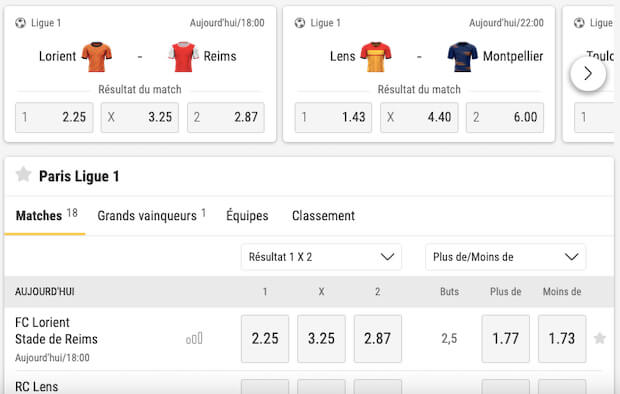 Foot français Bwin
