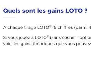 Gains EuroMillions et Loto