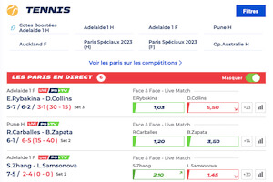 Parions Sport tennis