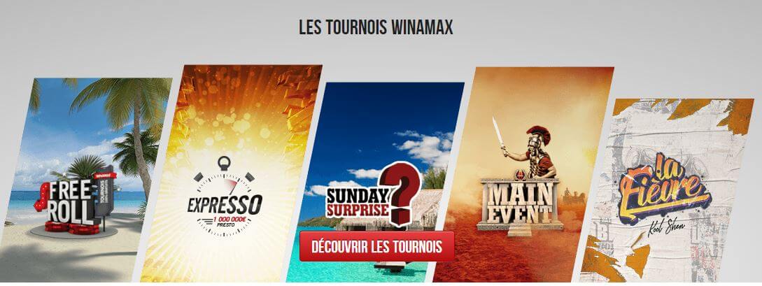 winamax tournois poker en ligne