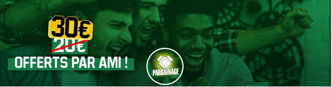 Code parrainage Unibet : 20€ à partager entre le parrain et le filleul