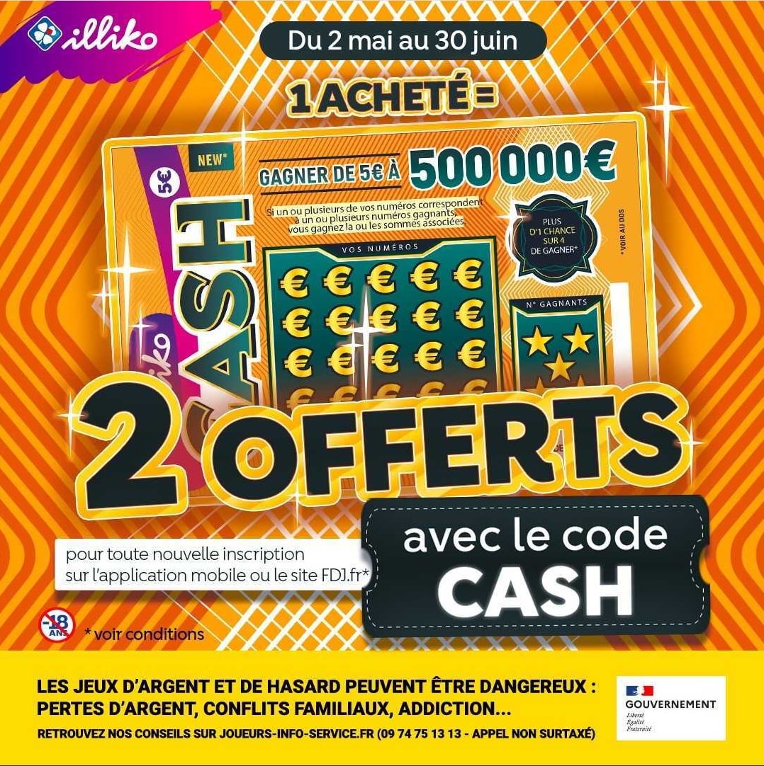 Code promo FDJ août 2023 10€ offerts avec le code "ETE**