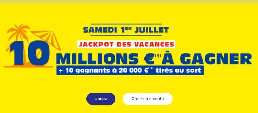 jackpot loto des vacances