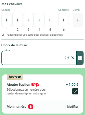 E-quinté option max