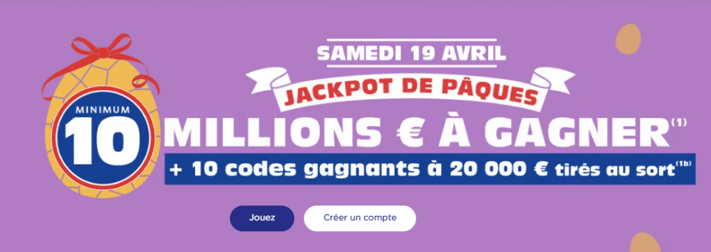 jackpot paques loto fdj