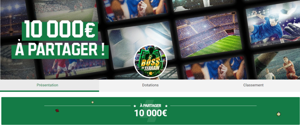 boss du terrain unibet