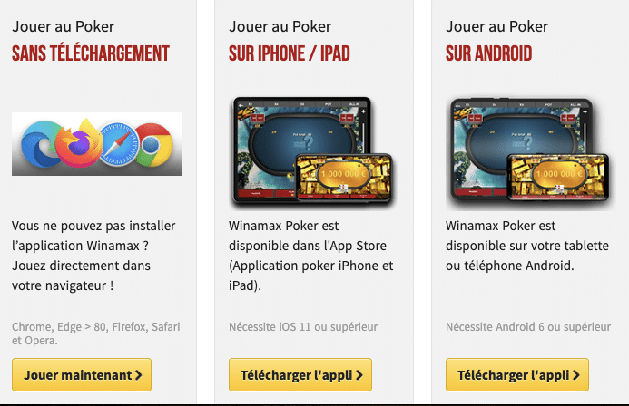 Application mobile Winamax