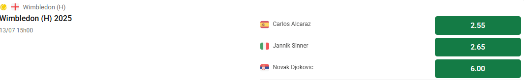 favoris wimbledon 2025