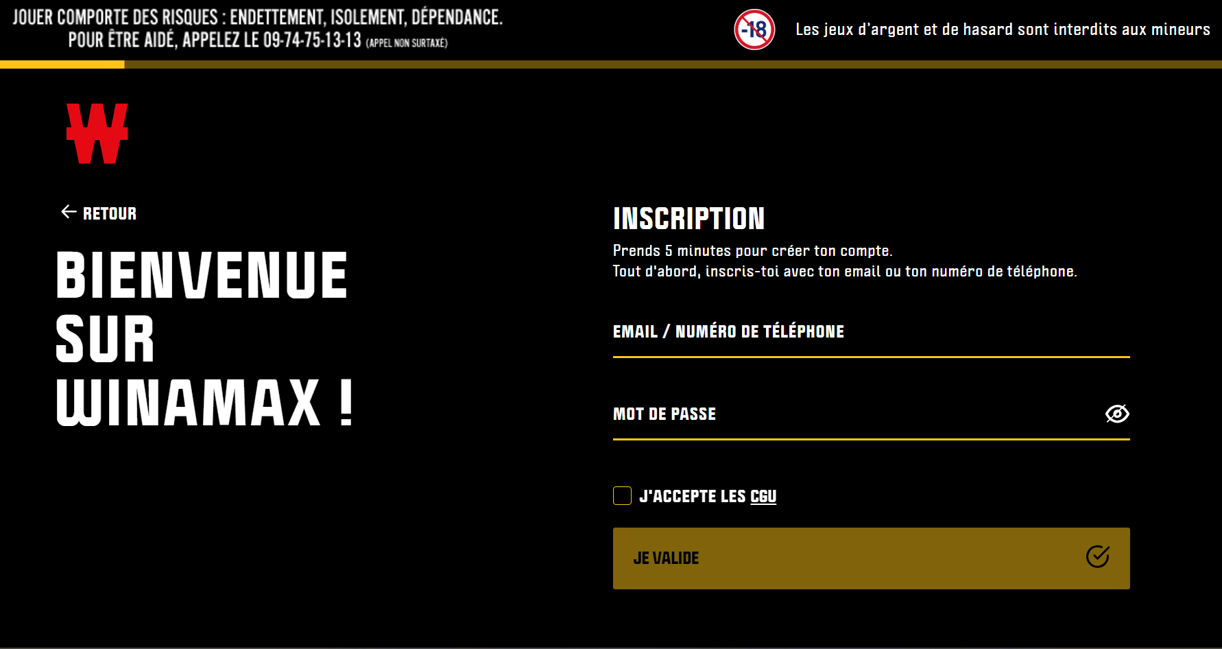 Inscription Winamax : comment créer un compte ?
