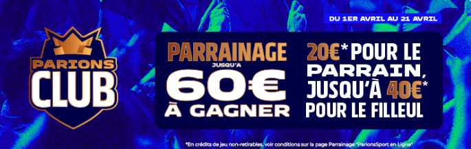 bonus parrainage parions sport