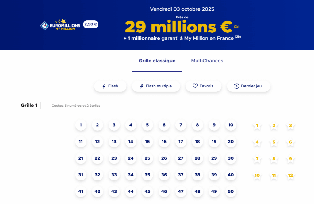 euromillions 3 octobre 2025