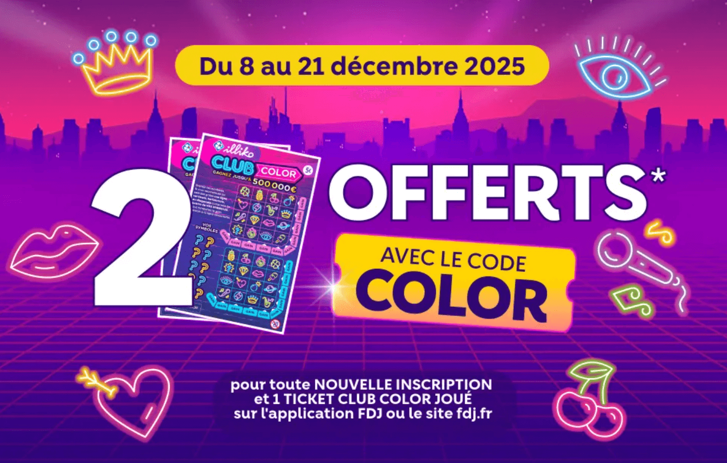 code promo fdj color