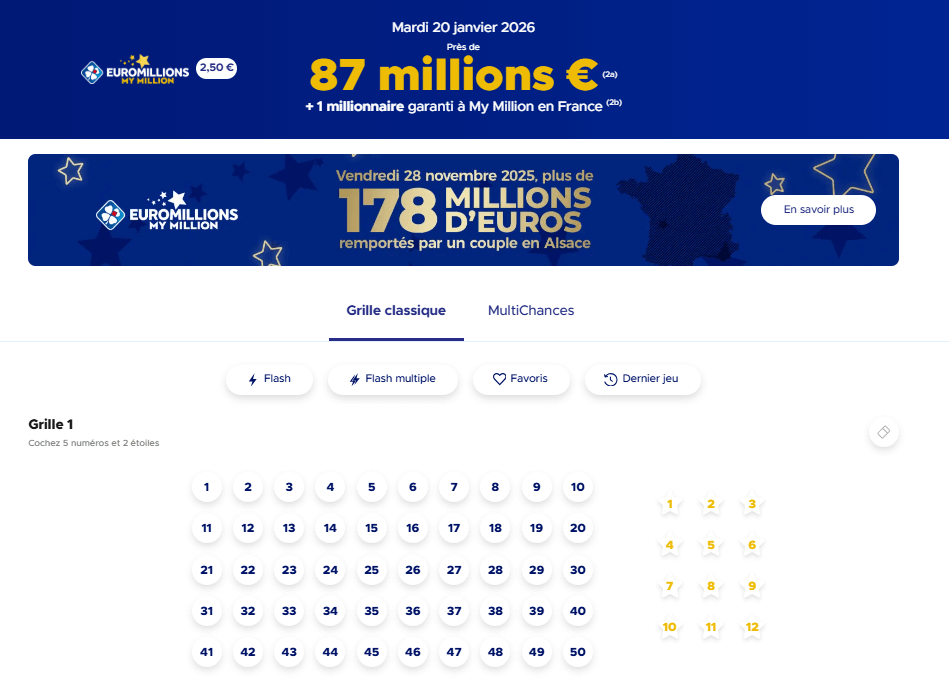 euromillions 20 janvier 2026